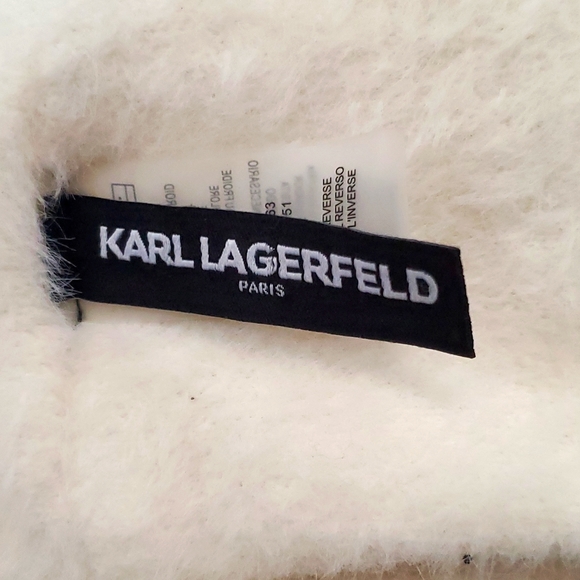 KARL LAGERFELD White Infinity Scarf - Picture 4 of 7